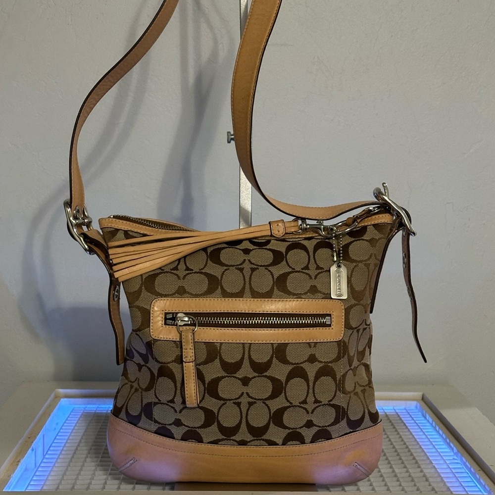 Coach Vintage 9362 Signature Soft Slim Duffle Shoulder Bag